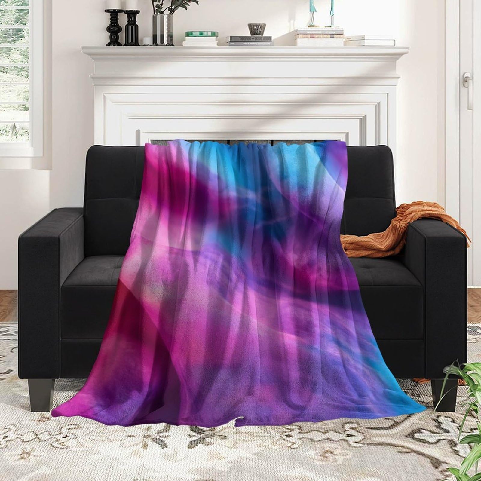 Amazon.com: SWEET TANG Sherpa Flannel Wearable Robe Blanket